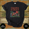 Grades & Grace Teacher Shirt – Floral Inspirational Tee for Educators - Design & Print Hub