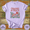 Grades & Grace Teacher Shirt – Floral Inspirational Tee for Educators - Design & Print Hub