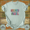 Second Grade Teacher Shirt – Colorful Bold Text Back to School Tee - Design & Print Hub