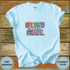 Second Grade Teacher Shirt – Colorful Bold Text Back to School Tee - Design & Print Hub
