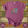 Second Grade Teacher Shirt – Colorful Bold Text Back to School Tee - Design & Print Hub