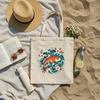 Koi Fish Tote Bag | Japanese Tattoo Art Cherry Blossom Tote for Koi Lovers - Design & Print Hub